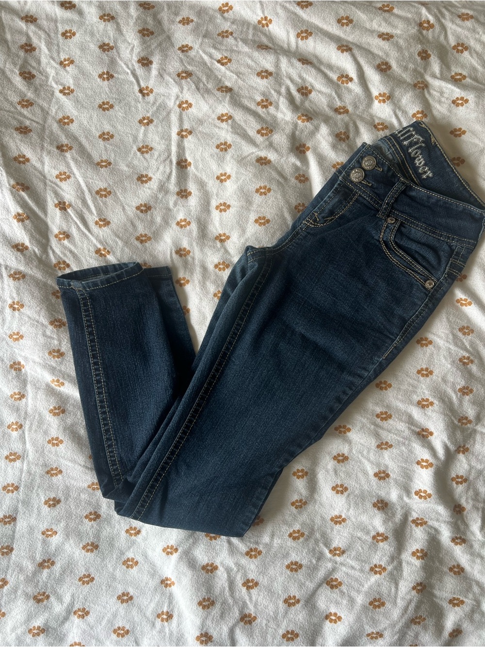 Wallflower Dark Indigo Skinny Jeans